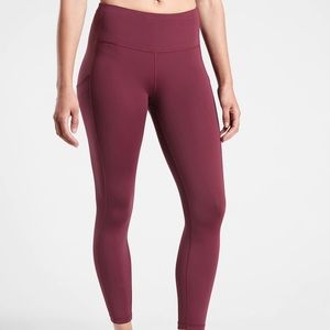Athleta burgundy leggings